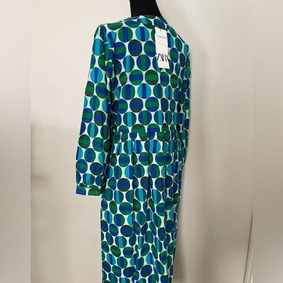 NWT Zara Printed Midi Dress - Picture 13 of 15